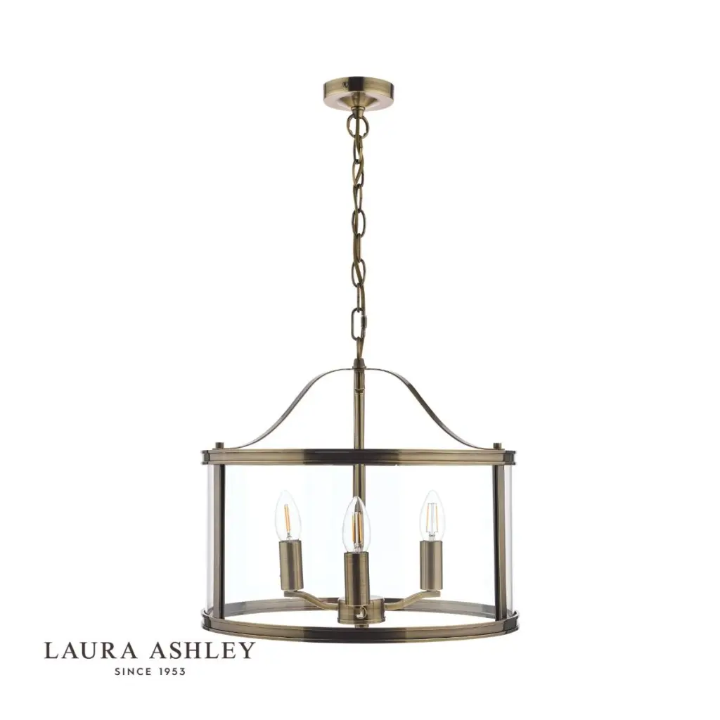 Harrington 3 Light Antique Brass Pendant