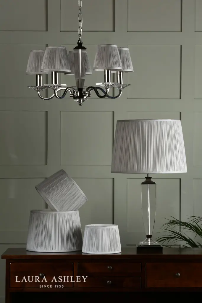 Hemsley Silk Silver Shade 140mm/5 inch