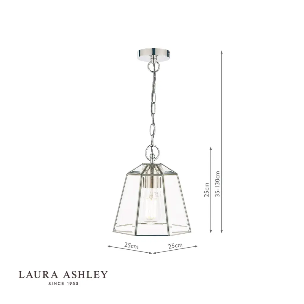 Clayton Polished Silver & Glass Pendant