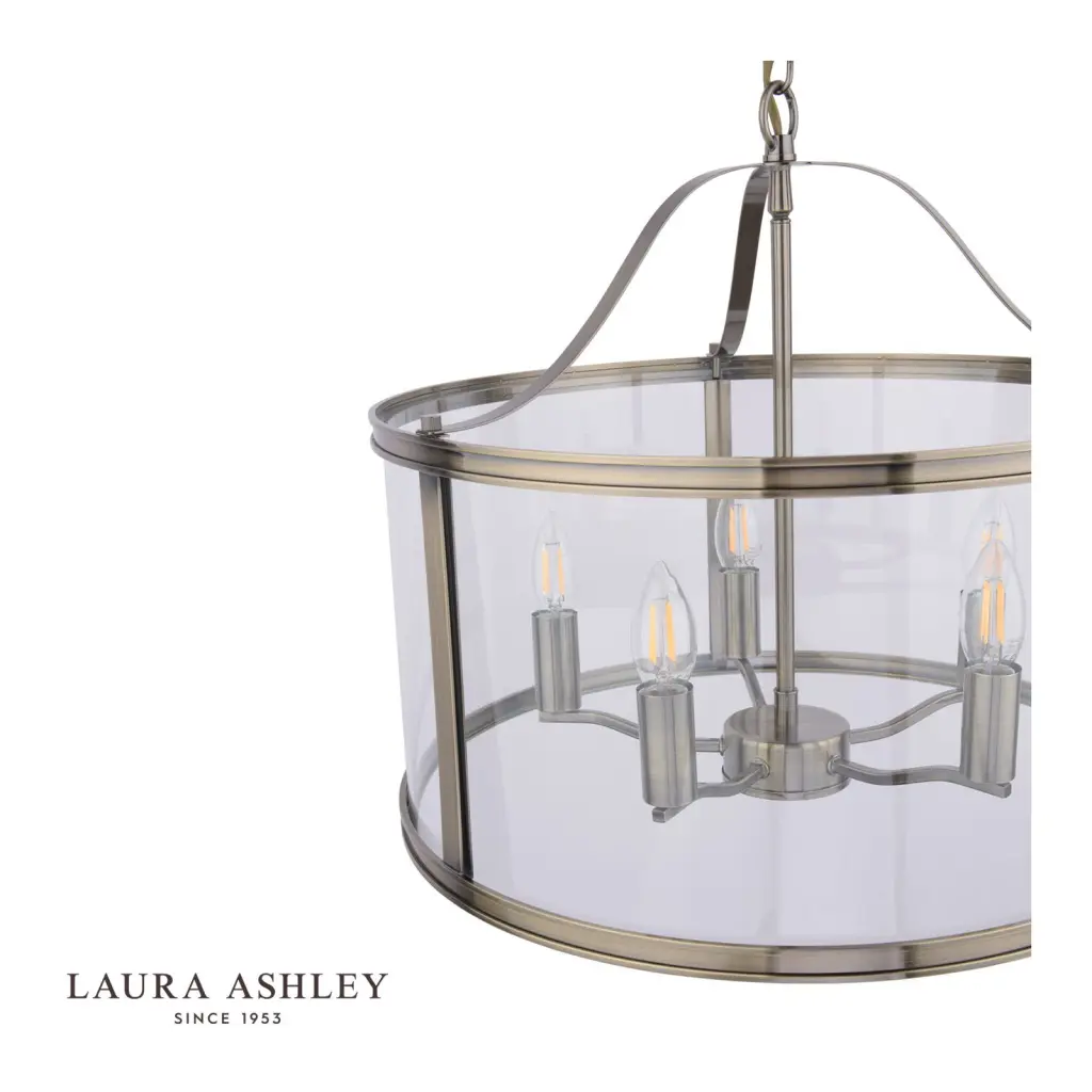 Harrington 5 Light Antique Brass Pendant