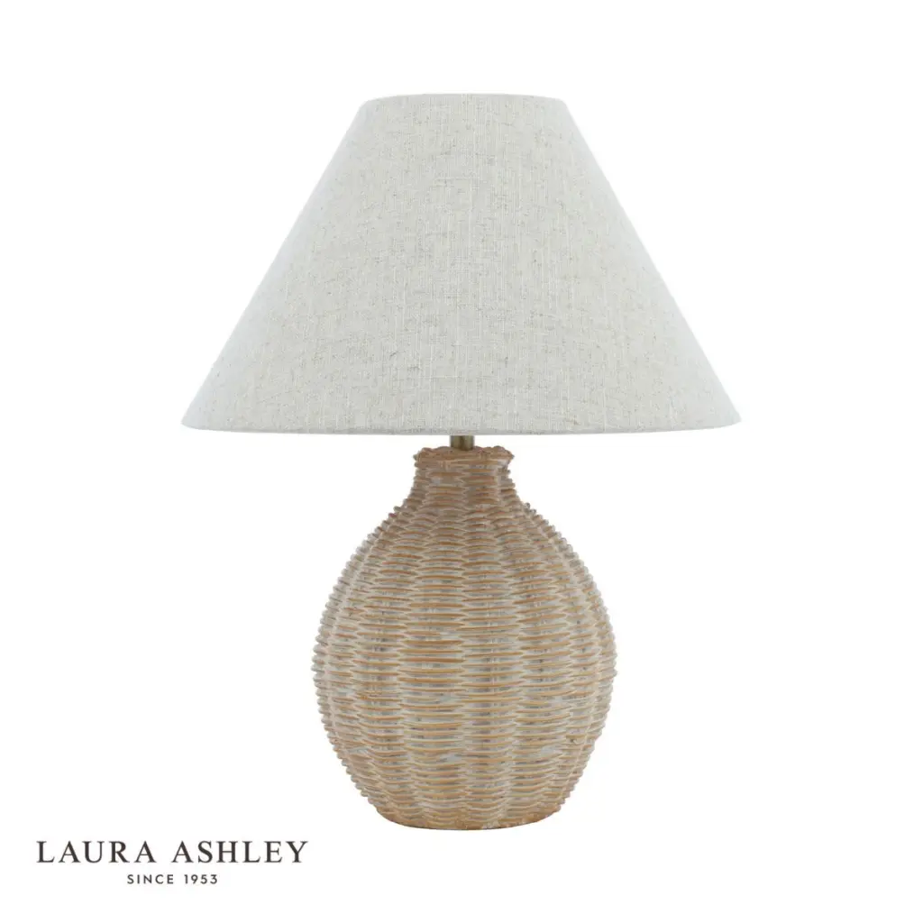 Fernhill Matt Cream Table Lamp C/W Shade