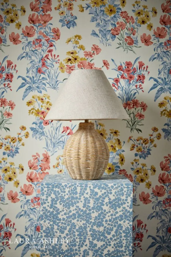 Fernhill Matt Cream Table Lamp C/W Shade