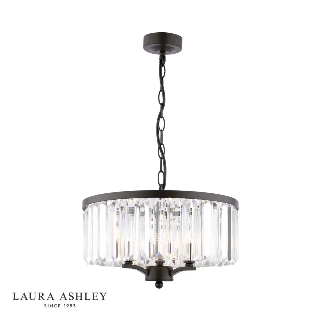 Elkwood 3 Light Pendant in Black
