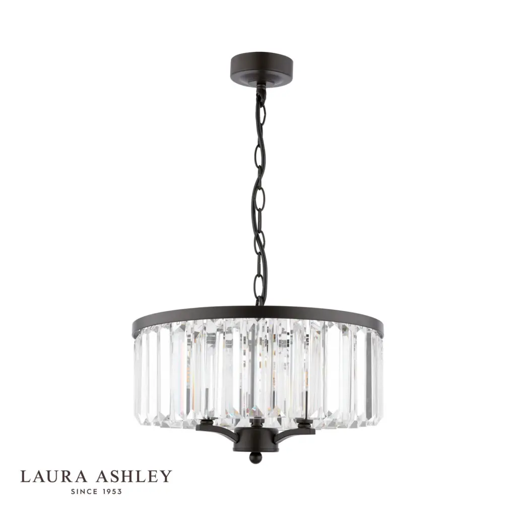 Elkwood 3 Light Pendant in Black