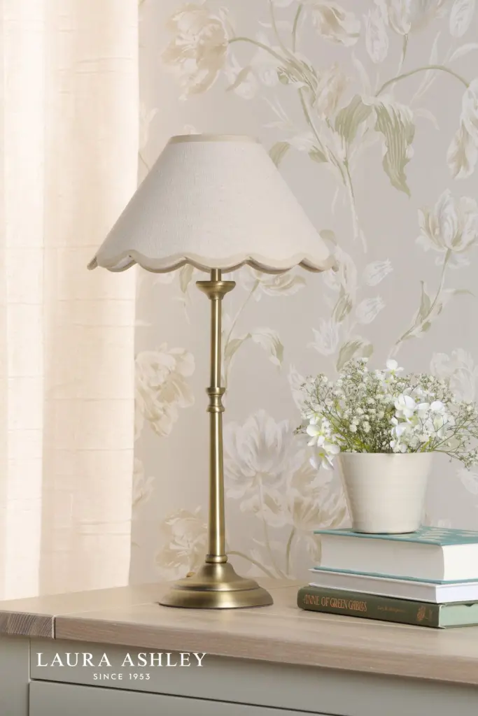 Cordwell Antique Brass Table Lamp C/W Shade