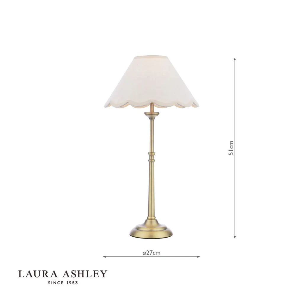 Cordwell Antique Brass Table Lamp C/W Shade