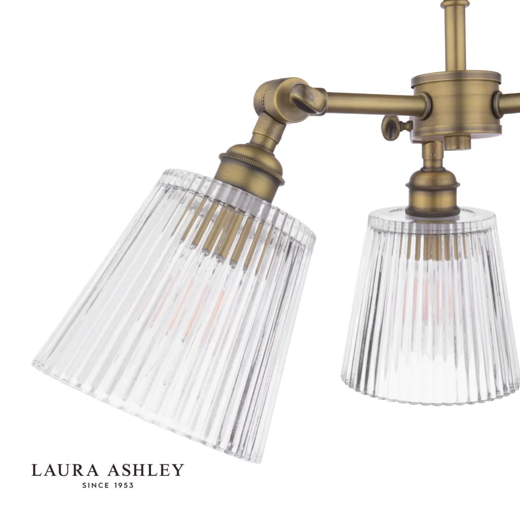 Callaghan Antique Brass 3 Light Semi Flush Fitting