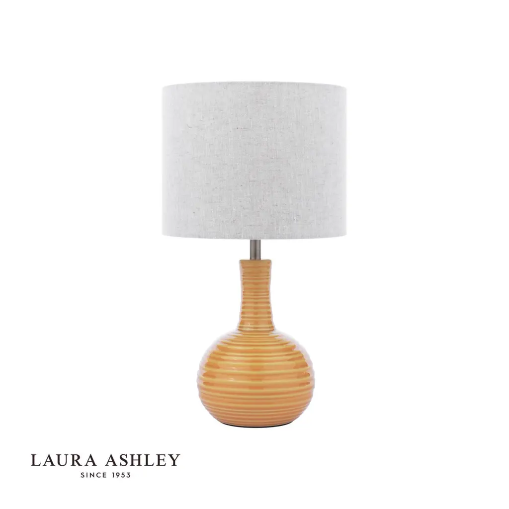 Padley Yellow Ceramic Table Lamp C/W Shade