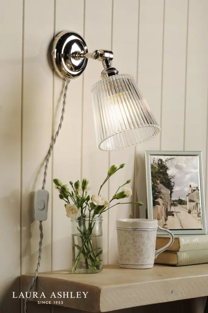 Callaghan Plugged Wall Light in Polished Nickel