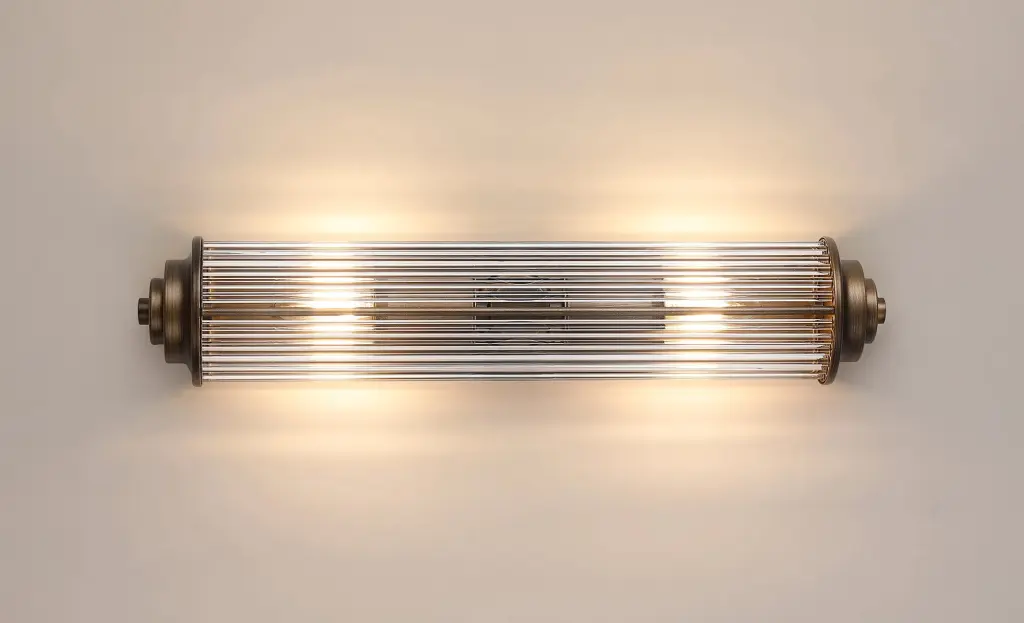 Appeal Large Flush Wall Light in Bronze IP44