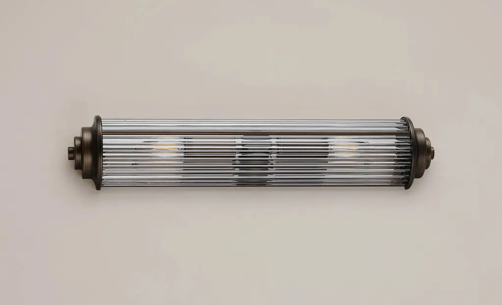 Appeal Large Flush Wall Light in Bronze IP44