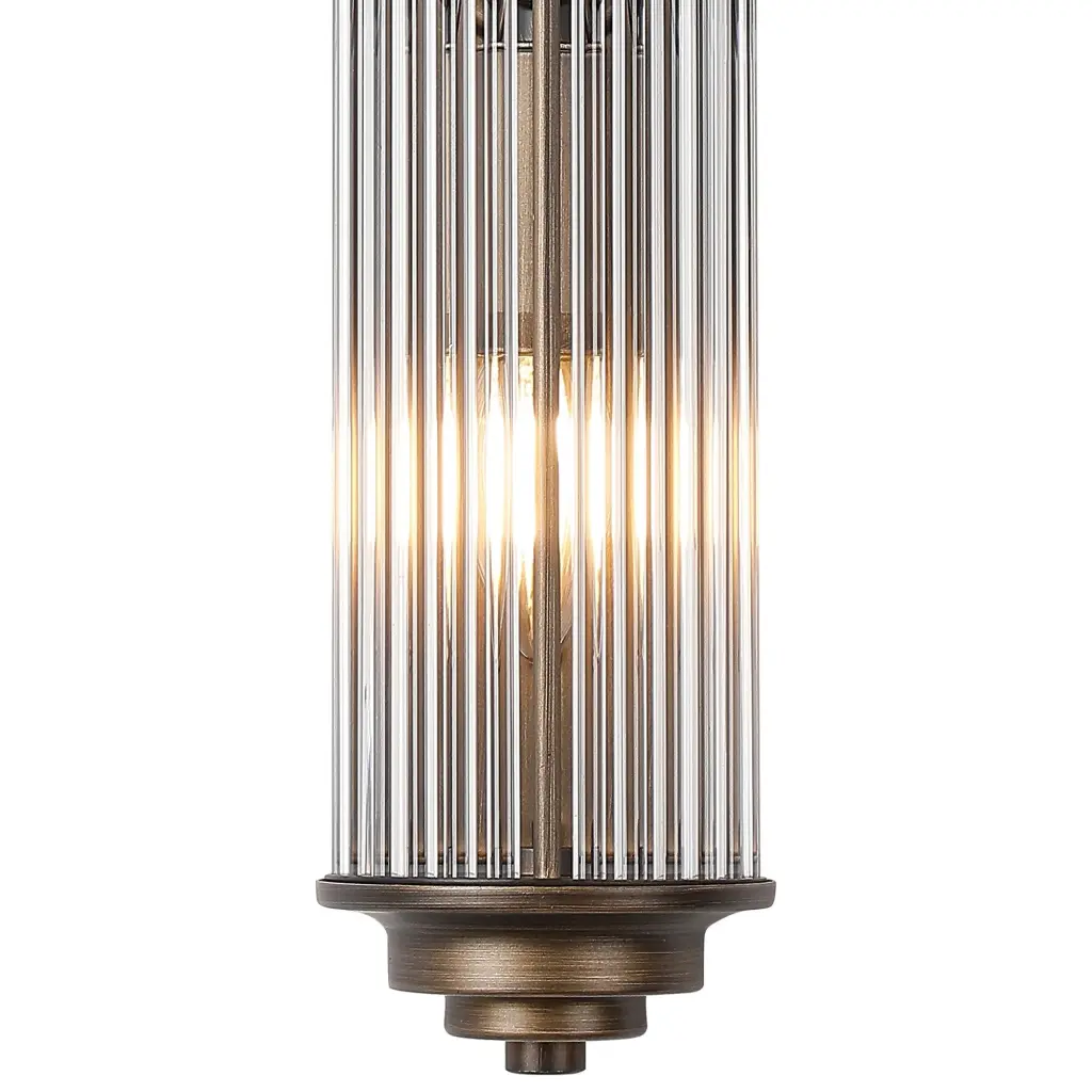 Appeal Large Flush Wall Light in Bronze IP44