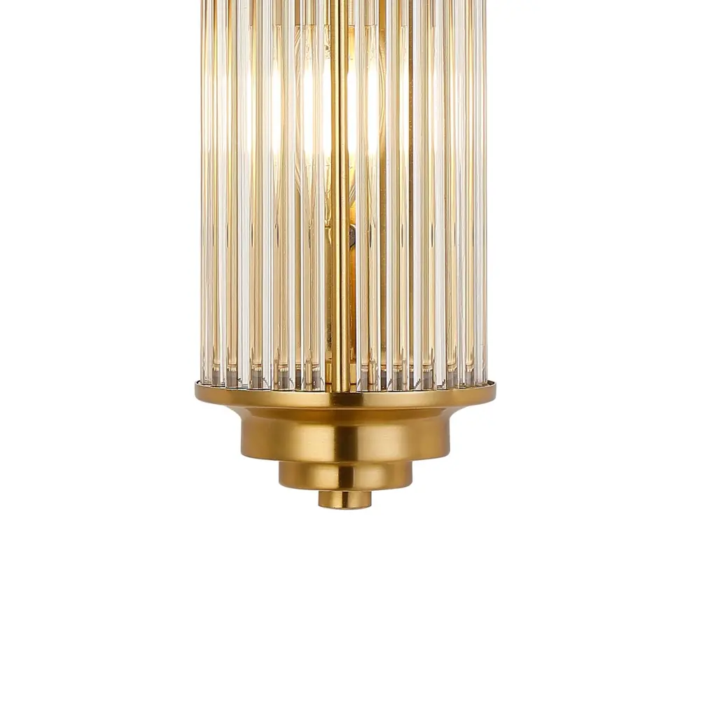 Appeal Large Flush Wall Light in Gold IP44