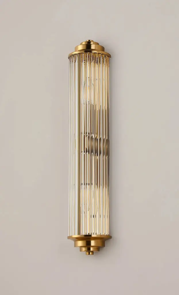 Appeal Large Flush Wall Light in Gold IP44