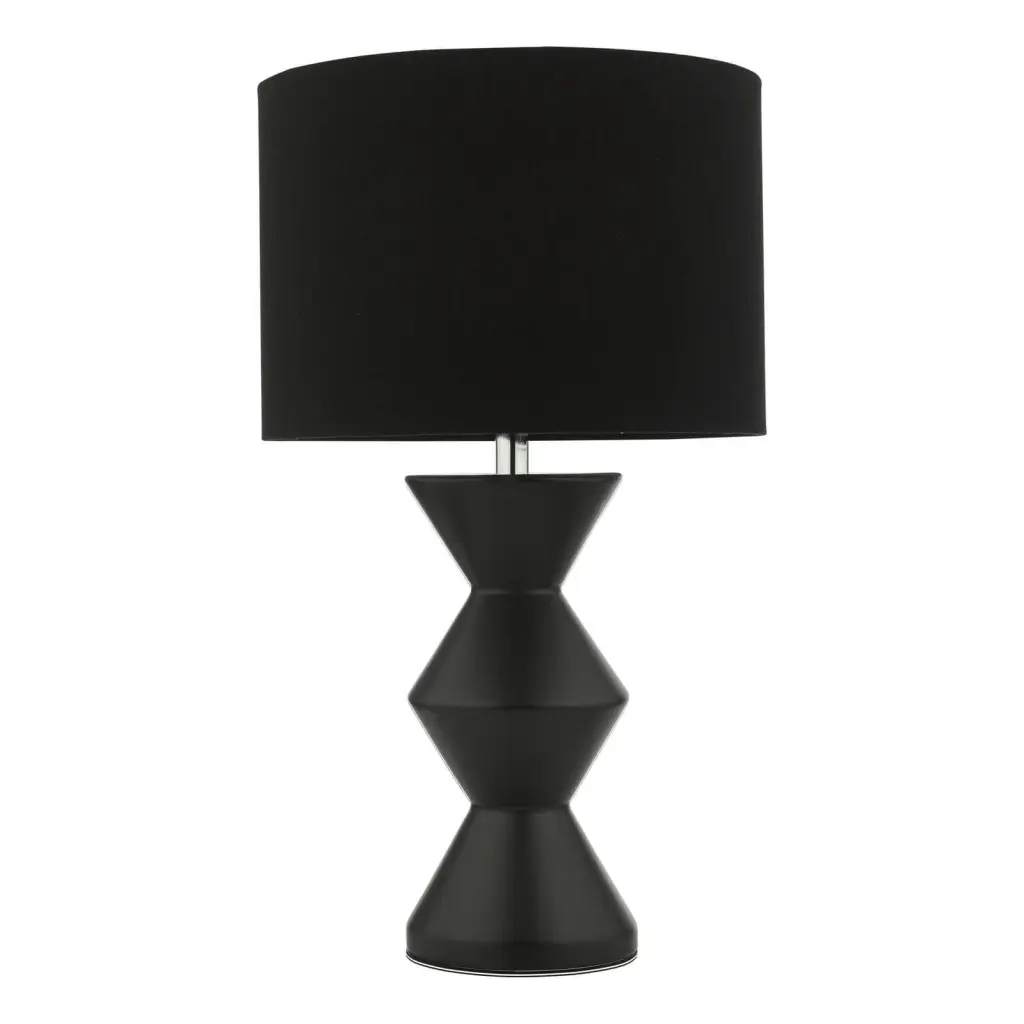 Max Black Table Lamp C/W Shade