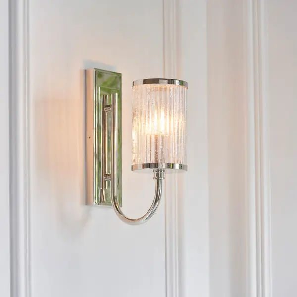 Henbury Ribbed Glass Wall Light