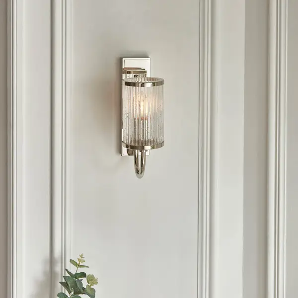 Henbury Ribbed Glass Wall Light