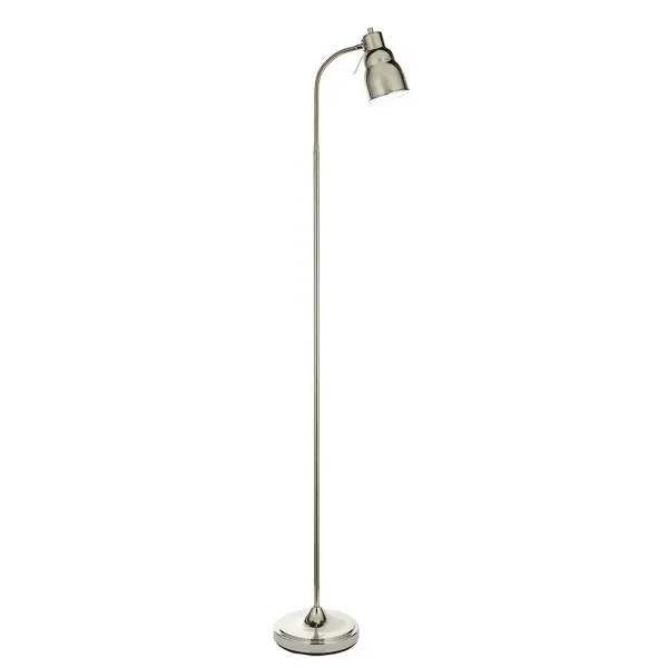 Classic Flexi Floor Lamp in Bright Nickel