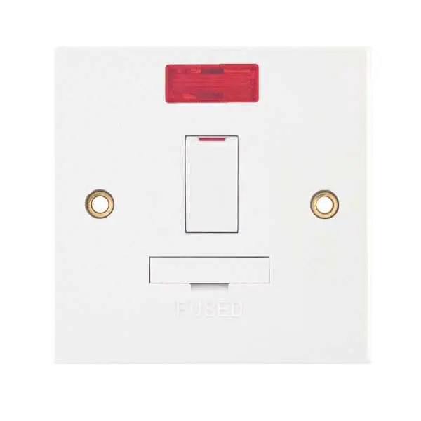 13 Amp Fused Connection Unit with Neon Double Pole – Switched