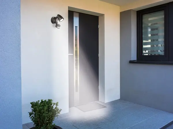 Security LED 1 Light Wall Fitting with PIR