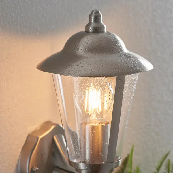 Klien Upturned Stainless Steel Wall Light IP44