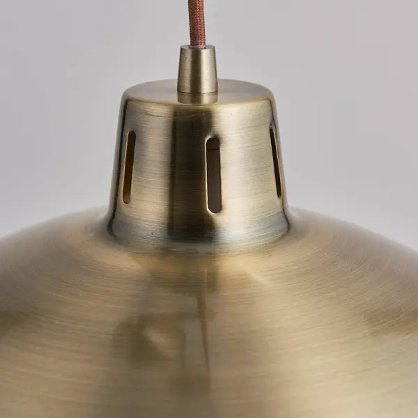 Polka Antique Brass Rise and Fall Metal Pendant