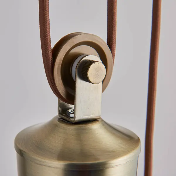 Polka Antique Brass Rise and Fall Metal Pendant