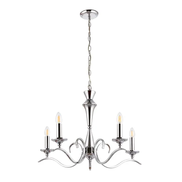 Kora 5-Light Polished Chrome Fitting