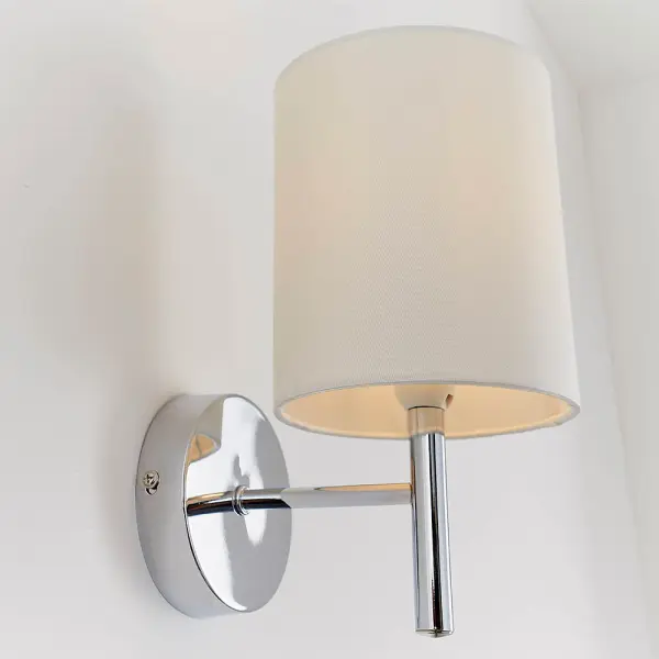 Brio Wall Light in Polished Chrome C/W Shade