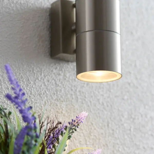 Canon Up & Down Stainless Steel Wall Light IP44