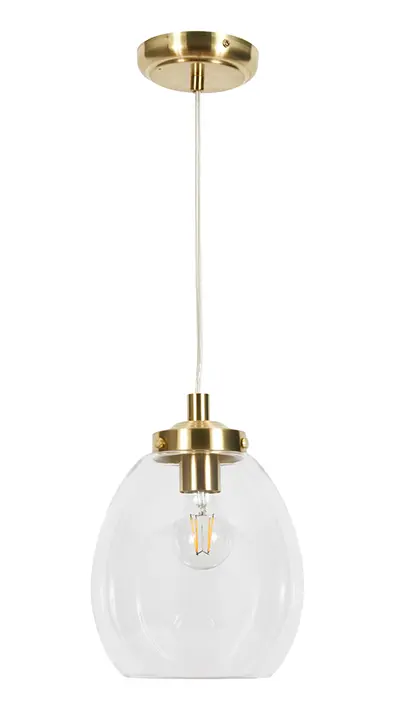 Satin Brass Ceiling Fitting Pendant/Semi Flush