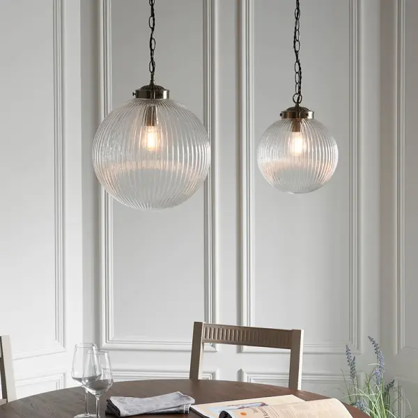 Brydon Large Antique Brass Pendant