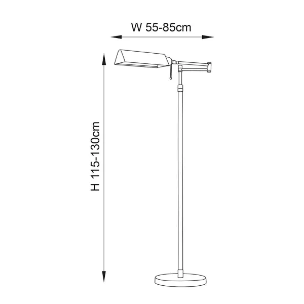 Clarendon Brass Floor Lamp