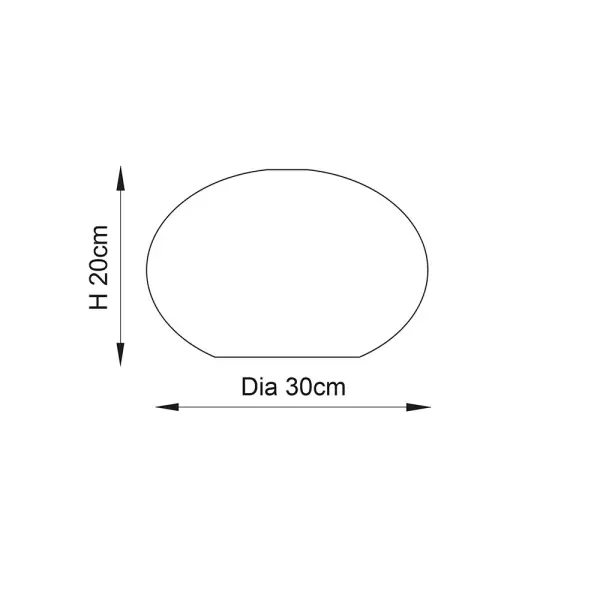 Dimitri Clear Glass Shade Non Electric