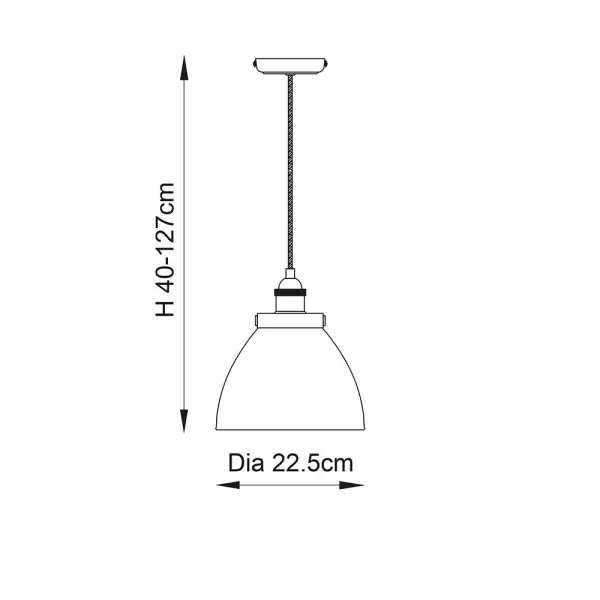 Hansen Small Pendant in Aged Copper