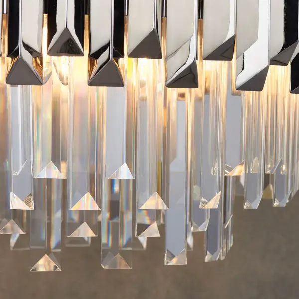 Valetta 6 Light Pendant in Polished Nickel Finish