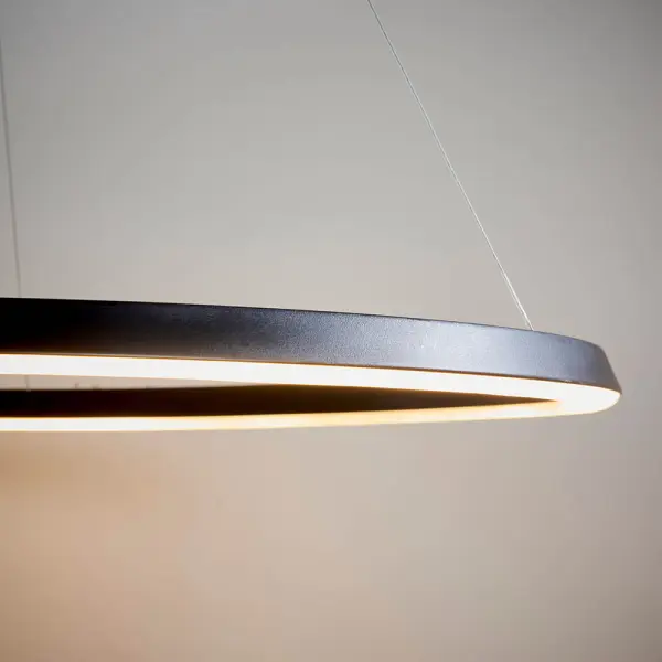 Staten LED Pendant in Matt Black Finish
