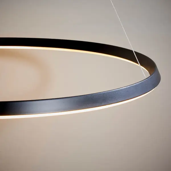Staten LED Pendant in Matt Black Finish