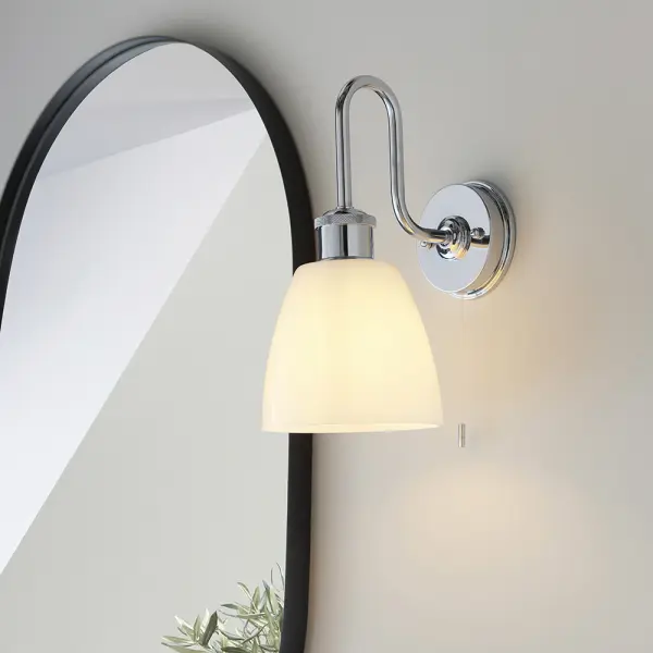 Piper Chrome Arch Wall Light