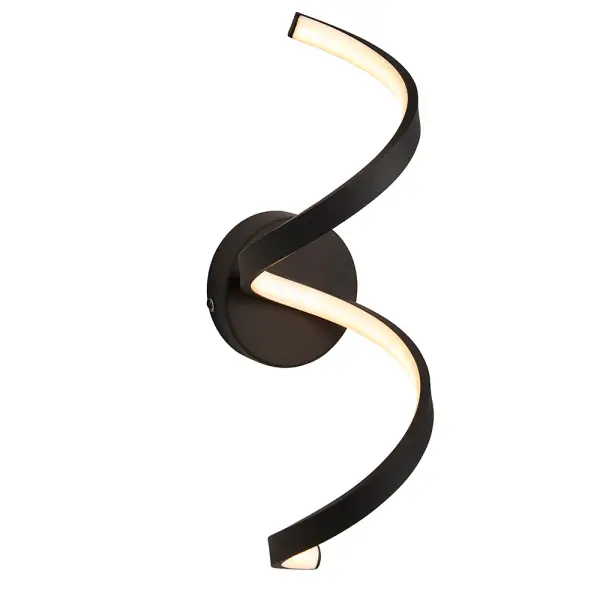 Astral LED Wall Light in Black Finish IP44