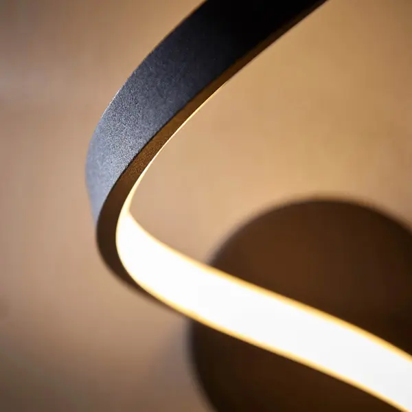 Astral LED Wall Light in Black Finish IP44