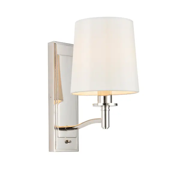 Ortona Bright Nickel Wall Light