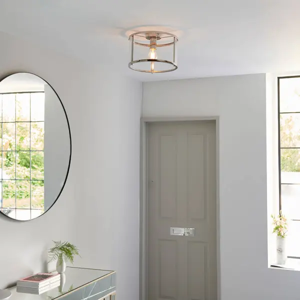 Hopton Nickel Flush Light