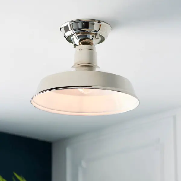 Darton Polished Nickel Semi Flush Fitting