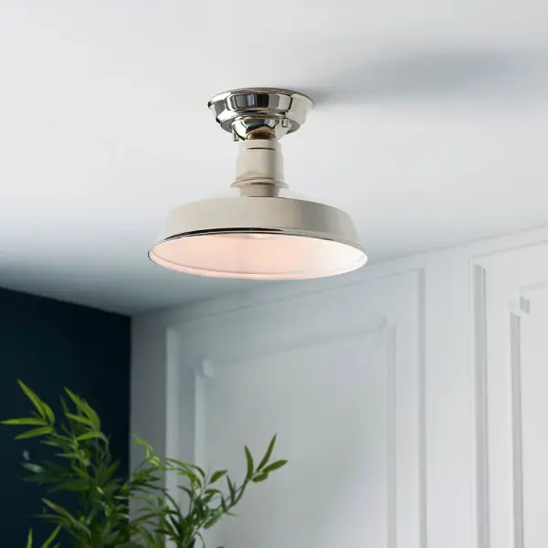 Darton Polished Nickel Semi Flush Fitting