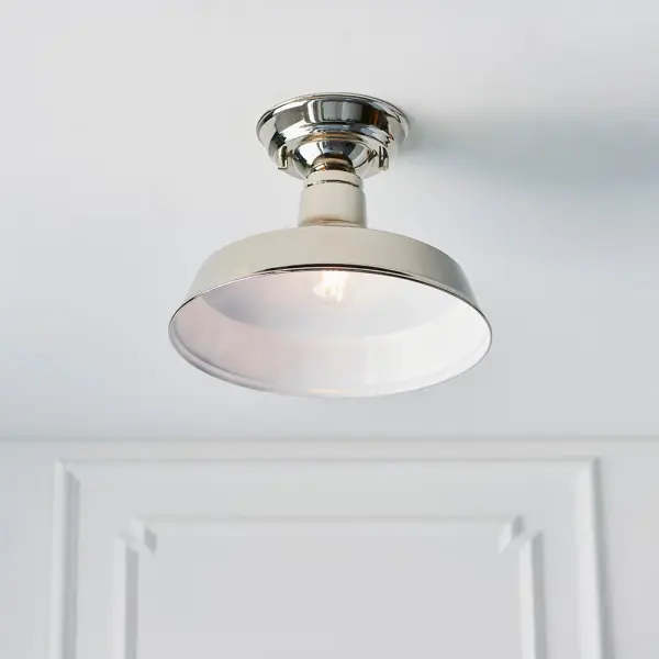 Darton Polished Nickel Semi Flush Fitting