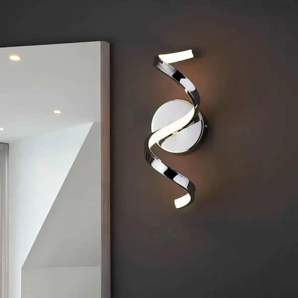 Astral LED Wall Light in Chrome Finish IP44