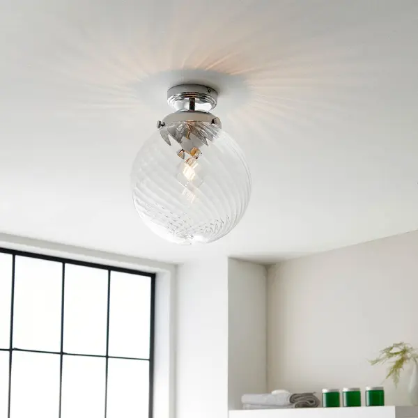Milston Chrome Flush Fitting IP44