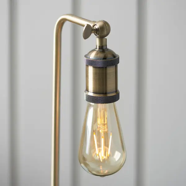 Hal Table Lamp in Antique Brass Finish