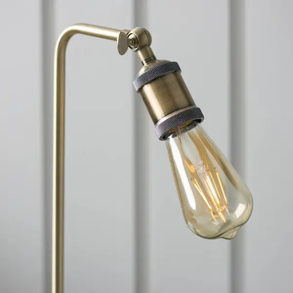 Hal Table Lamp in Antique Brass Finish